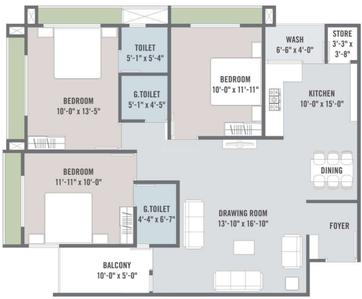 Rushant Shreeram Apartment 2D 1