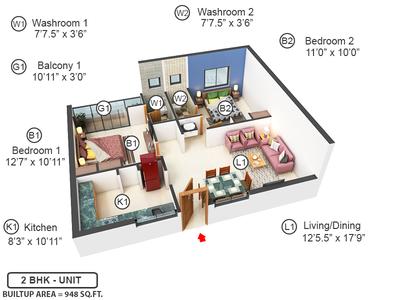 Vishwak Balaji Homes 3D 1