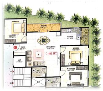 Shreya Residency 2D 3