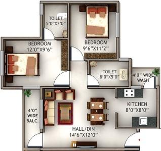Gallery Cover Pic of Sandesh City Apartments 2