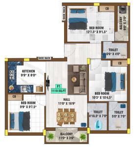 Bharathi Magnus Apartments 2D 2