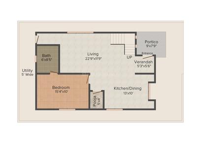 Samruddhi Elite Homes	 2D - Ground Floor 1