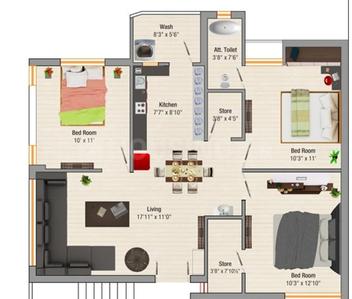 Saffron Keshar Villa Complex 2D 1