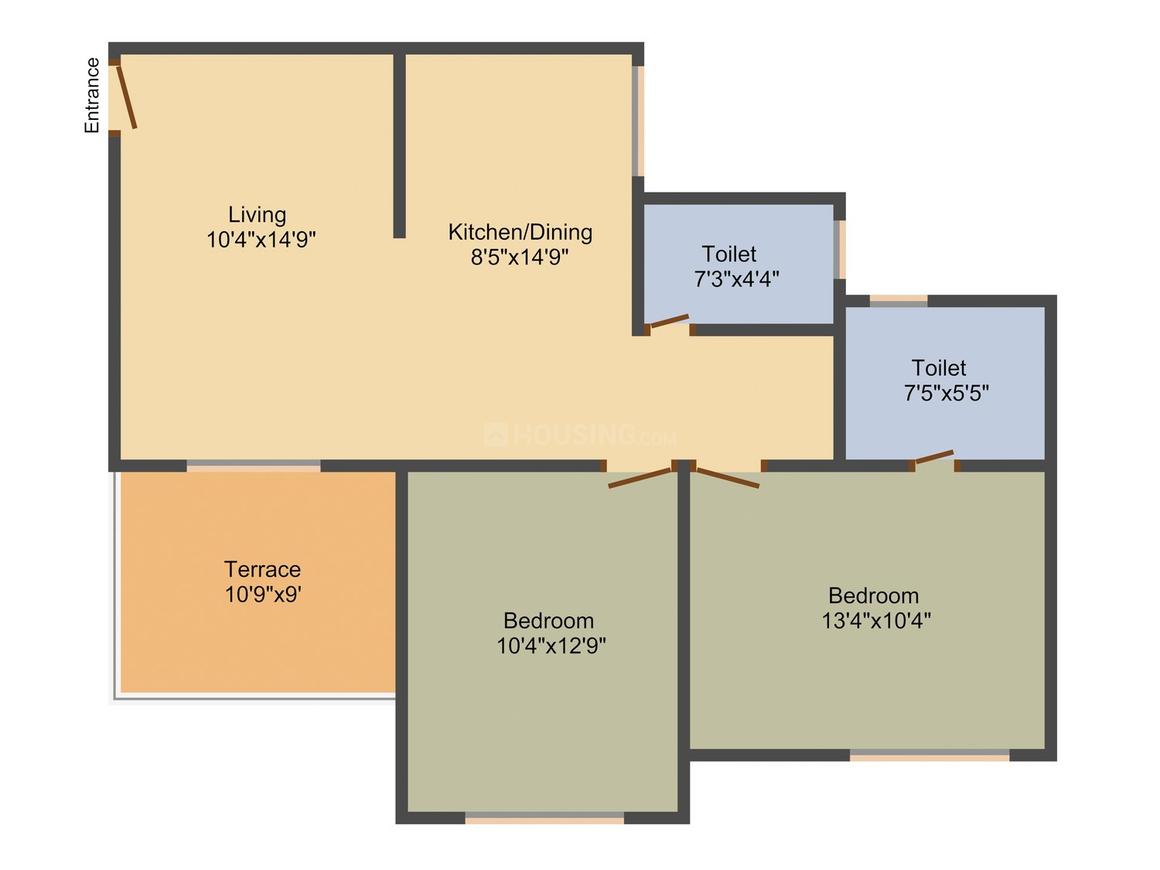M Vijay Spring Bloom Floor Plan Ghorpadi, Pune