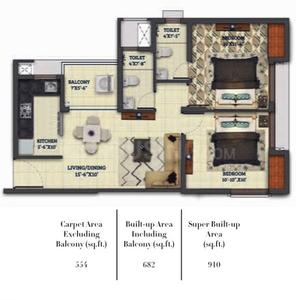 900 Sqft BHK Flat for sale in Alcove New Kolkata Sangam