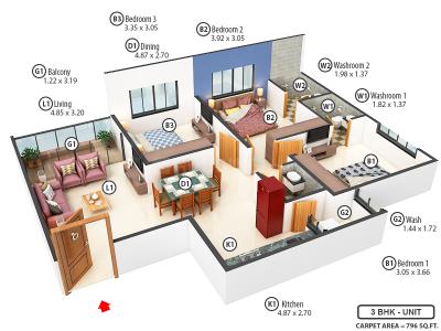Nirman Omkar Lifestyle 3D 1