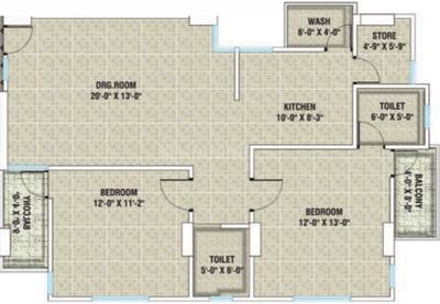 Trinity Durga Heights For Tower A Tower B 2D 1