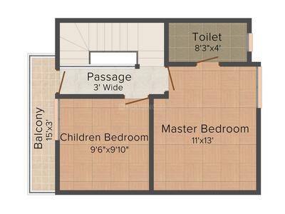 Mount Villas 2D - Upper Floor 1