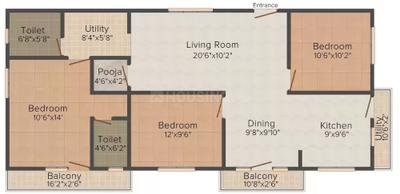 LV Developers Bengaluru Diamond Hill 2D 3
