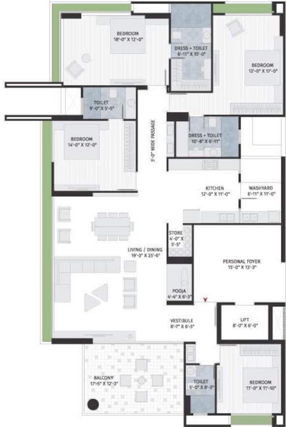 Seventh Stark Torre Floor Plan Science City, Ahmedabad
