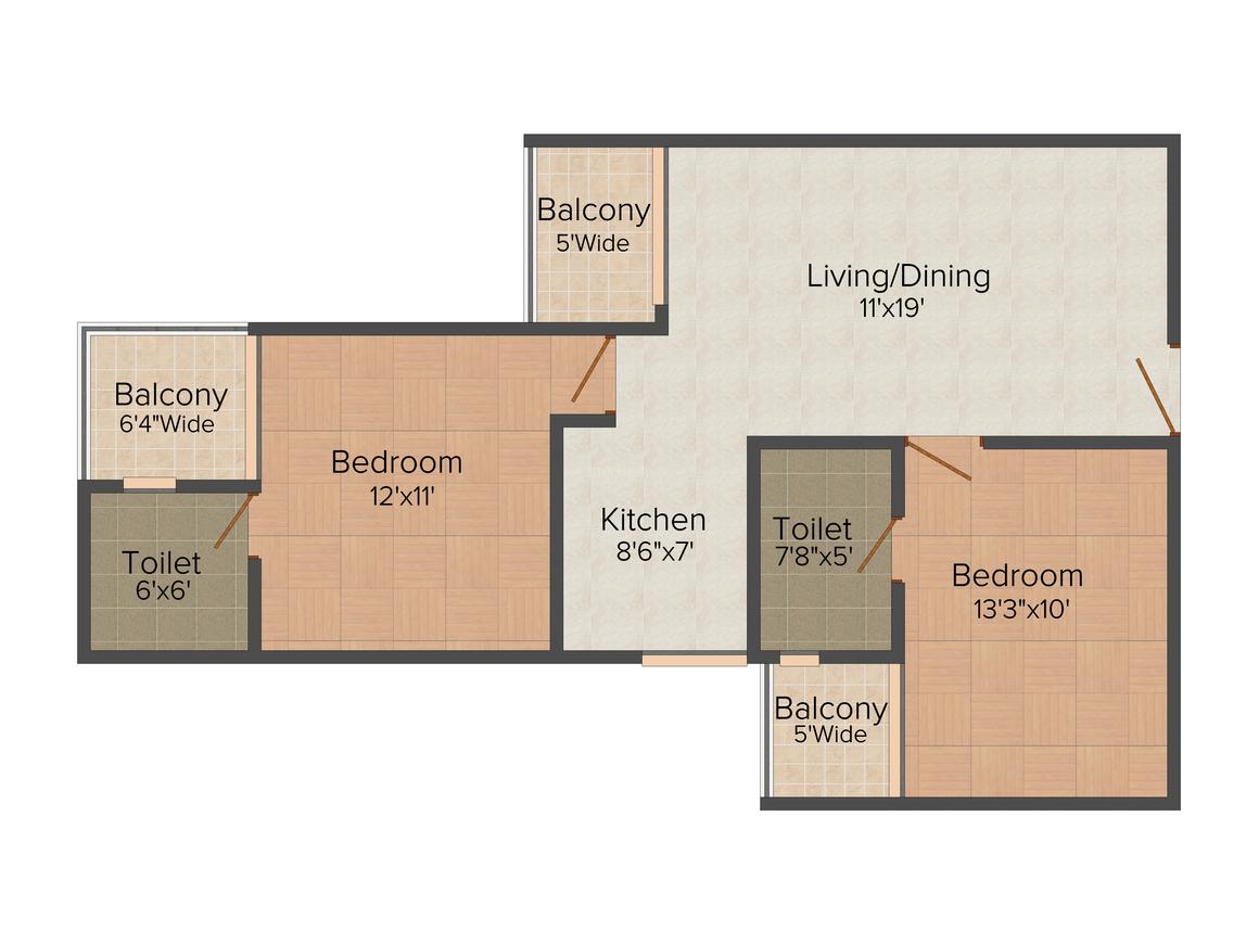 Gaursons Gaur Cascades Floor Plan Raj Nagar Extension, Ghaziabad