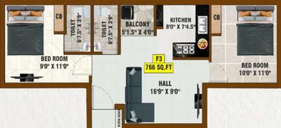 Bharathi Sai Hazel Apartment 2D 1