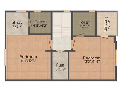 Nilamber Aangan 2D - First Floor 3