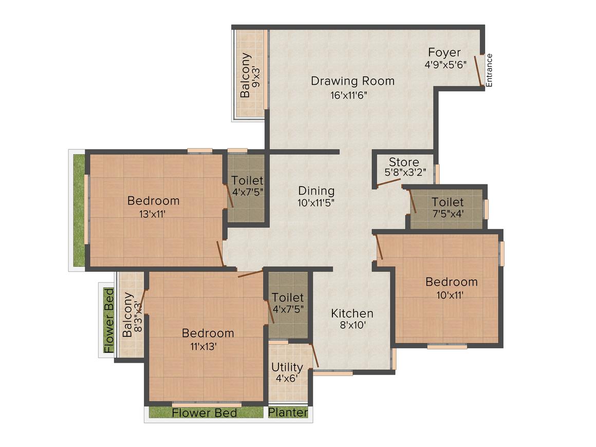 Venus Pahel Floor Plan Old Padra Road, Vadodara