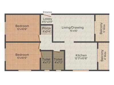 Laxmi Sakshi Ganesh Heights 2D 1