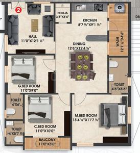 AR Infra Sai Pragathi Arcade 2D 1
