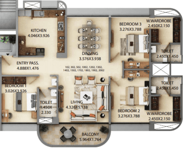 Kumar Siddhachal in Bibwewadi, Pune Price, Reviews Floor Plan