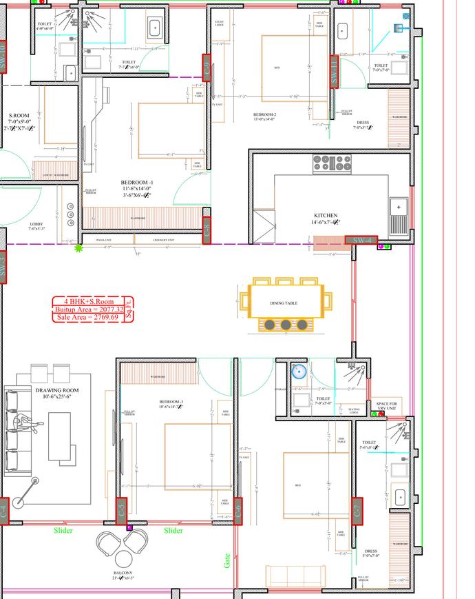 Sagar Luxurious Mansion Floor Plan Gandhi Nagar, Jaipur