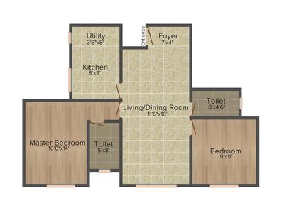 Suvastu Oak Leaf 2D 1