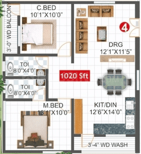 K V N Matsyagiri Homes 2D 2