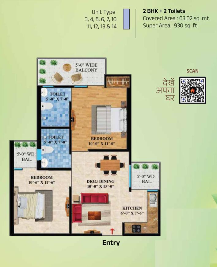 Plan Raj Nagar ShriRam North View Apartment Floor Plan Raj Nagar Extension, Ghaziabad