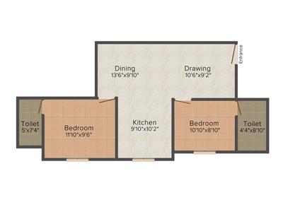Angleplus Chaithanya Apartment 2D 2