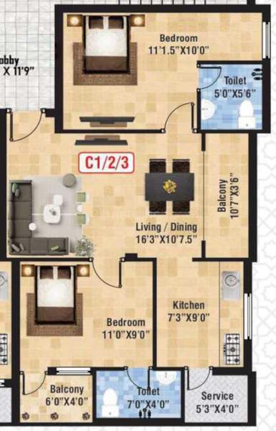 Vijay Majestic Ullagaram Floor Plan Madipakkam, Chennai