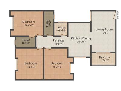 Modern Samruddhi Apartment 2D 1