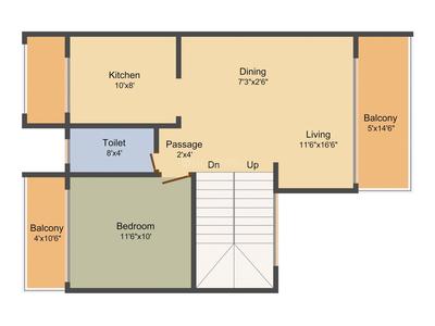 Oceanview Residency 2D - First Floor 1