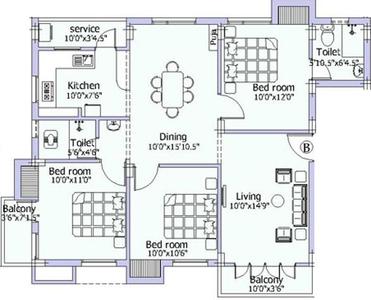Pushkar K V Residency 2D 1