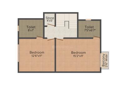 Shreeji Vandan Duplex 2D - First Floor 2
