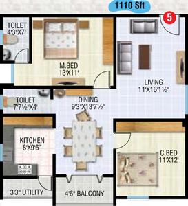 GSRK Aashirwad Heights 2D 1