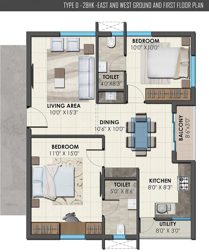 Bonsai Arbour Floor Plan Serilingampally, Hyderabad