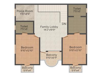 Technoculture Yamuna 2D - First Floor 1