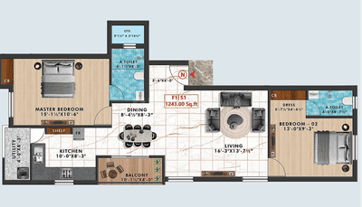 Jagan Kishore Flats 2D 3