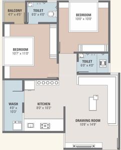 Dev Vedant Residency 2 2D 1