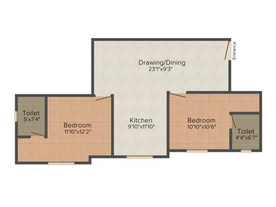 Angleplus Chaithanya Apartment 2D 3