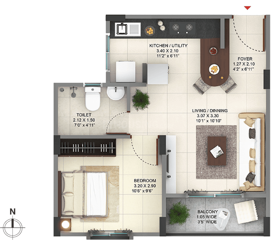 Pride Sunrise Phase 2 in Bannerghatta RoadJigani, Bangalore Price