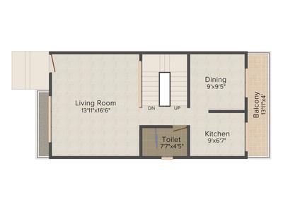 Pragati Greenwoods 2D - Upper Floor 1