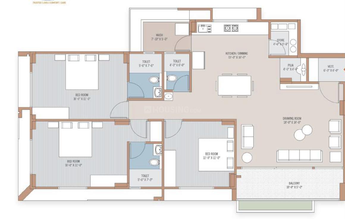 Hari Aalay Floor Plan Sargasan, Gandhinagar