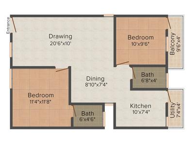 Design Brindavan 2D 1