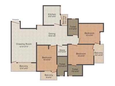 Aarohan Crystal View Apartment 2D 3
