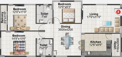 AV Chandana Heights 2D 2