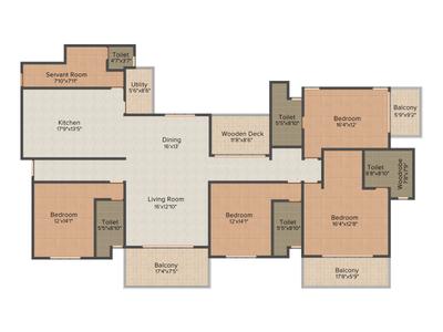 Saran Mulberry Woods 2D 1