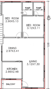 Ganesh Residency 2D 1