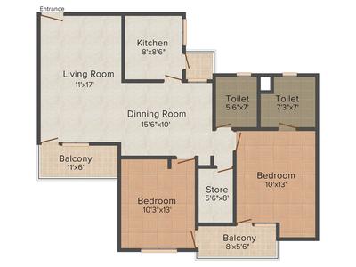Aarohan Crystal View Apartment 2D 1
