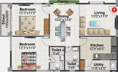 AV Chandana Heights 2D 1