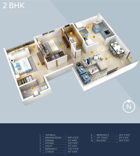 Maa Aaditya Residency 3D 1
