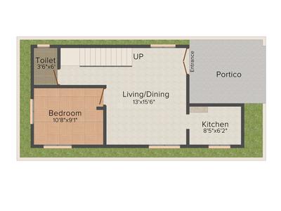 RKS Meadows 2D - Ground Floor 1