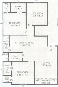 Shree Henil Heights Tower A 2D 1